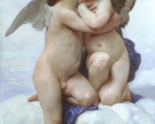 William Adolphe Bouguereau : Cupid and Psyche as Children